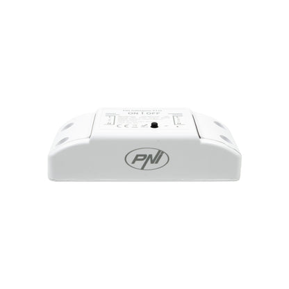 Releu inteligent PNI SafeHome PT10 WiFi, ON / OFF iesire 230V 10A, comanda prin internet, aplicatie de mobil Tuya Smart integrare in scenarii si automatizari smart cu alte produse compatibile Tuya