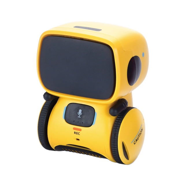 Robot inteligent interactiv PNI Robo One, control vocal, butoane tactile, galben