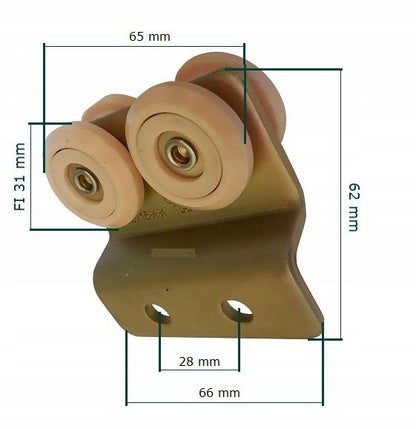 Rola culisare prelata Ø31x24mm