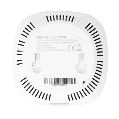 Senzor de calitate a aerului si dioxid de carbon (CO2) PNI SafeHouse HS291 cu Wi-Fi, control din aplicatia Tuya Smart, monitorizare CO2, temperatura, umiditate, afisare data ora, meniu setari, acumula