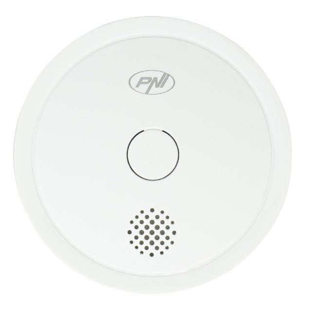 Senzor de fum PNI SafeHouse HS261 cu Wi-Fi, control din aplicatia Tuya Smart, alimentare baterie 3V, 85dB, alarma sonora si vizuala, alarma silentioasa