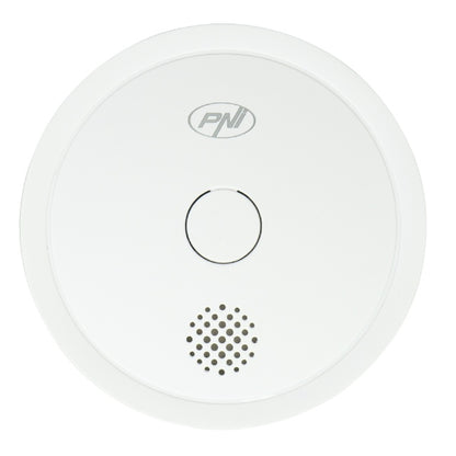 Senzor de fum PNI SafeHouse HS261 cu Wi-Fi, control din aplicatia Tuya Smart, alimentare baterie 3V, 85dB, alarma sonora si vizuala, alarma silentioasa