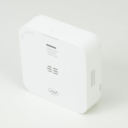 Senzor de monoxid de carbon (CO) PNI SafeHouse HS281 cu Wi-Fi, control din aplicatia Tuya Smart, alimentare baterii AA, 85dB, alarma sonora si vizuala, alarma silentioasa