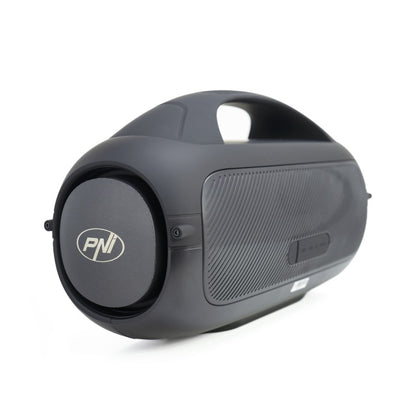 Set 2 boxe portabile PNI FunBox BT600, imperechere prin Bluetooth cu functie sunet stereo, 65W, IPX4