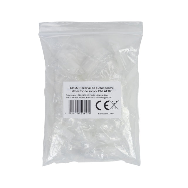 Set 20 Rezerve de suflat pentru detector de alcool PNI AT188