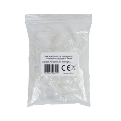 Set 20 Rezerve de suflat pentru detector de alcool PNI AT188