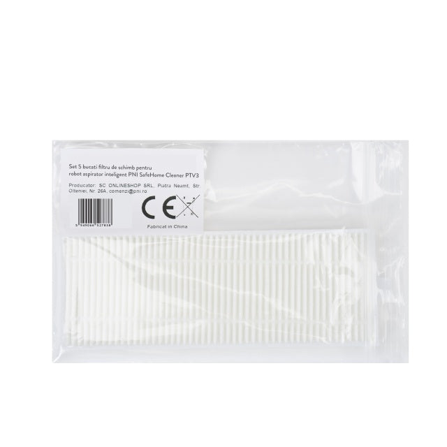 Set 5 bucati filtru de schimb pentru robot aspirator inteligent PNI SafeHome Cleaner PTV35