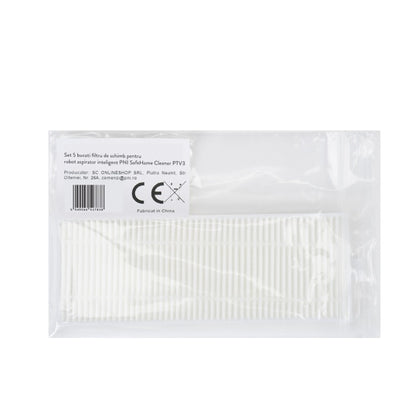 Set 5 bucati filtru de schimb pentru robot aspirator inteligent PNI SafeHome Cleaner PTV35