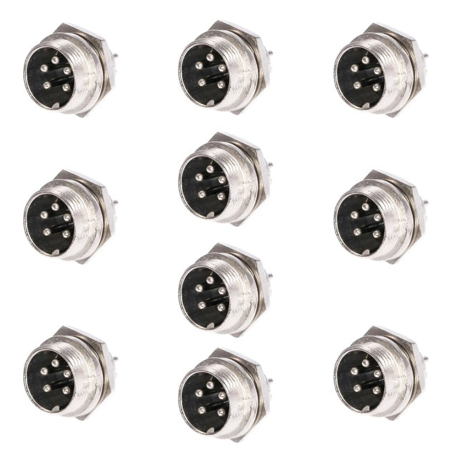 Set cu 10 bucati mufa microfon PNI tata cu 5 pini prindere pe PCB