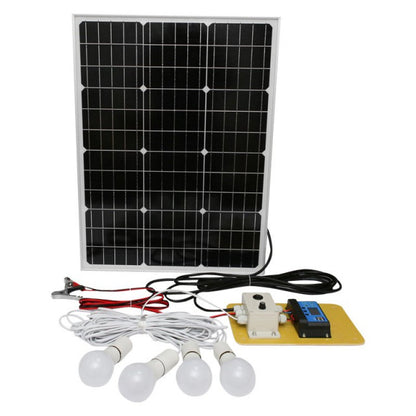 Set panou solar 50W regulator 10A 2xUSB 12/24V