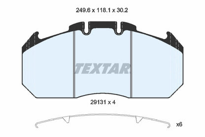 Set placute frana TEXTAR MAN SU, TGA, TGL