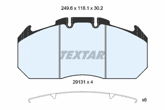 Set placute frana TEXTAR MAN SU, TGA, TGL