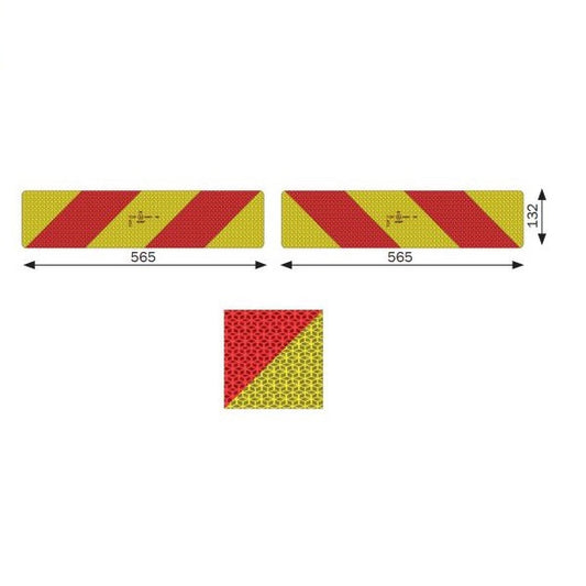 Set placute reflectorizante BICMA pentru cap tractor