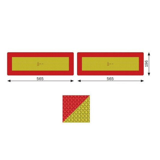 Set placute reflectorizante PREMIUM BICMA pentru remorca