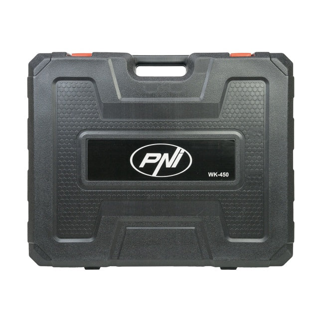 Set scule electrice PNI WK450 cu 2 acumulatori 18V 5.0Ah, incarcator inclus, brushless