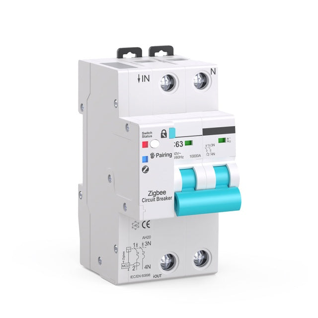 Siguranta automata inteligenta PNI SafeHome PT863 WiFi reglabila 1-63A, comanda prin internet, aplicatie de mobil Tuya Smart, integrare in scenarii si automatizari smart cu alte produse compatibile Tu