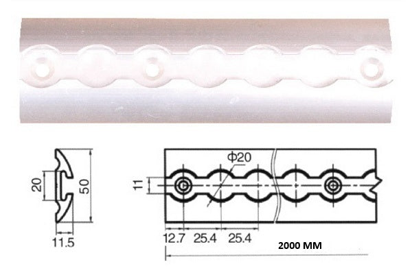 Sina ancorare din aluminiu 200 cm