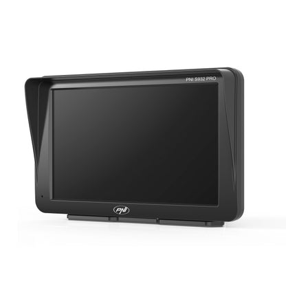 Sistem de navigatie GPS cu DVR incorporat PNI S932 PRO ecran 7 inch, memorie 32 GB, 2GB DDR3 RAM, Android 13, FM transmitter, Mirror Link, Apple Carplay si Android Auto, camera de marsarier inclusa