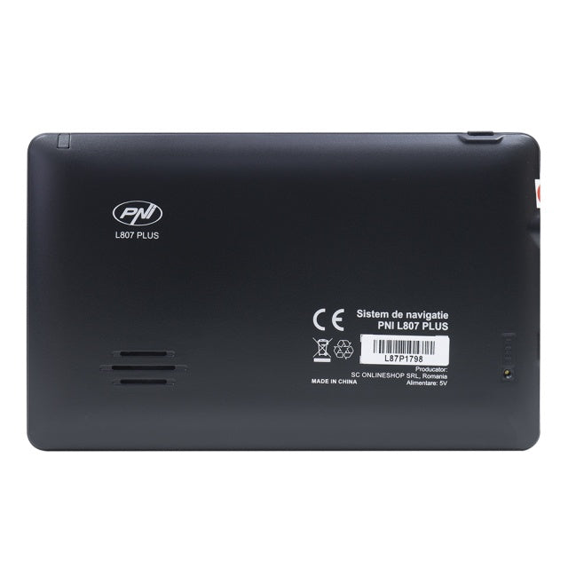 Sistem de navigatie GPS PNI L807 PLUS ecran 7 inch, 800 MHz, 256MB DDR, 8GB memorie interna, FM transmitter
