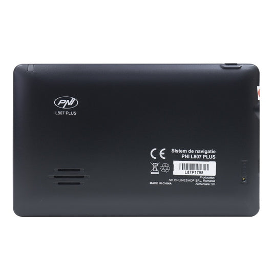 Sistem de navigatie GPS PNI L807 PLUS ecran 7 inch, 800 MHz, 256MB DDR, 8GB memorie interna, FM transmitter