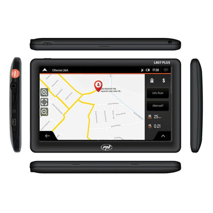 Sistem de navigatie GPS PNI L807 PLUS ecran 7 inch, 800 MHz, 256MB DDR, 8GB memorie interna, FM transmitter