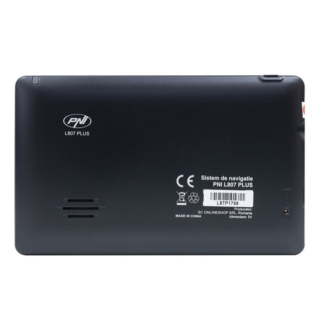 Sistem de navigatie GPS PNI L807 PLUS ecran 7 inch, 800 MHz, 256MB DDR, 8GB memorie interna, cu parasolar inclus