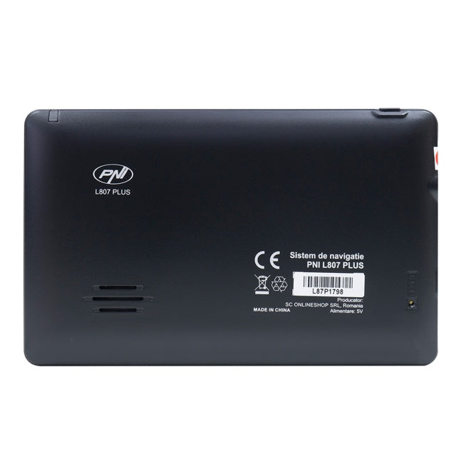 Sistem de navigatie GPS PNI L807 PLUS ecran 7 inch, 800 MHz, 256MB DDR, 8GB cu sticky Pad Blue inclus