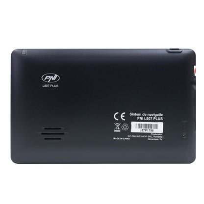 Sistem de navigatie GPS PNI L807 PLUS ecran 7 inch, 800 MHz, 256MB DDR, 8GB cu sticky Pad Blue inclus