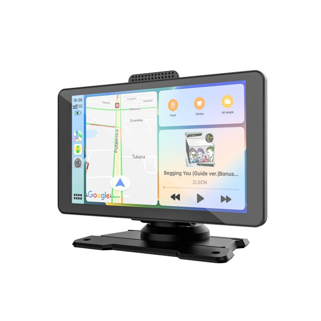 Sistem multimedia auto PNI L8050 cu ecran de 7 inch, Apple Carplay si Android Auto, Android/iPhone mirroring, FM transmitter, camera video mers inapoi inclusa