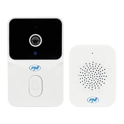 Sonerie video PNI Safe House IDB15 WiFi, vizibilitate noctura, IP54, acumulator incorporat, control din aplicatia Tuya