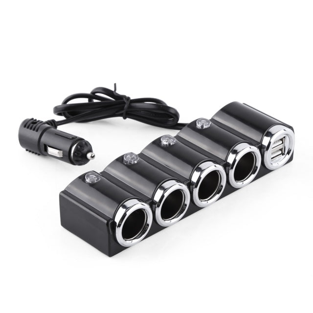 Spliter bricheta auto PNI Lighter 04 12V/24V 4 iesiri, 2xUSB, indicator LED