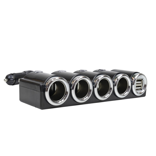 Spliter bricheta auto PNI Lighter 04 12V/24V 4 iesiri, 2xUSB, indicator LED