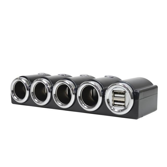 Spliter bricheta auto PNI Lighter 04 12V/24V 4 iesiri, 2xUSB, indicator LED