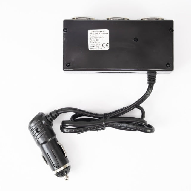 Spliter bricheta auto PNI Lighter 20 12V/24V 2 iesiri, 2 x USB, indicator LED