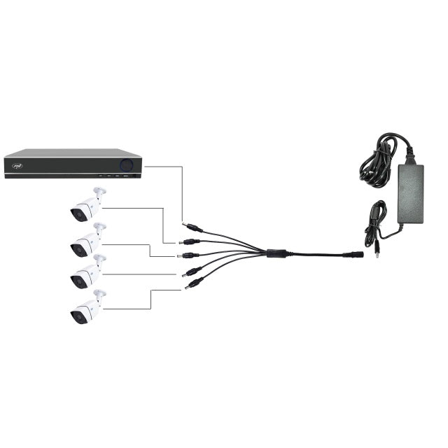 Spliter PNI 1x5 pentru alimentator DVR si camere de supraveghere