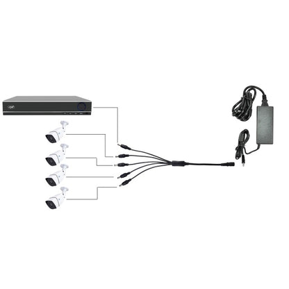 Spliter PNI 1x5 pentru alimentator DVR si camere de supraveghere