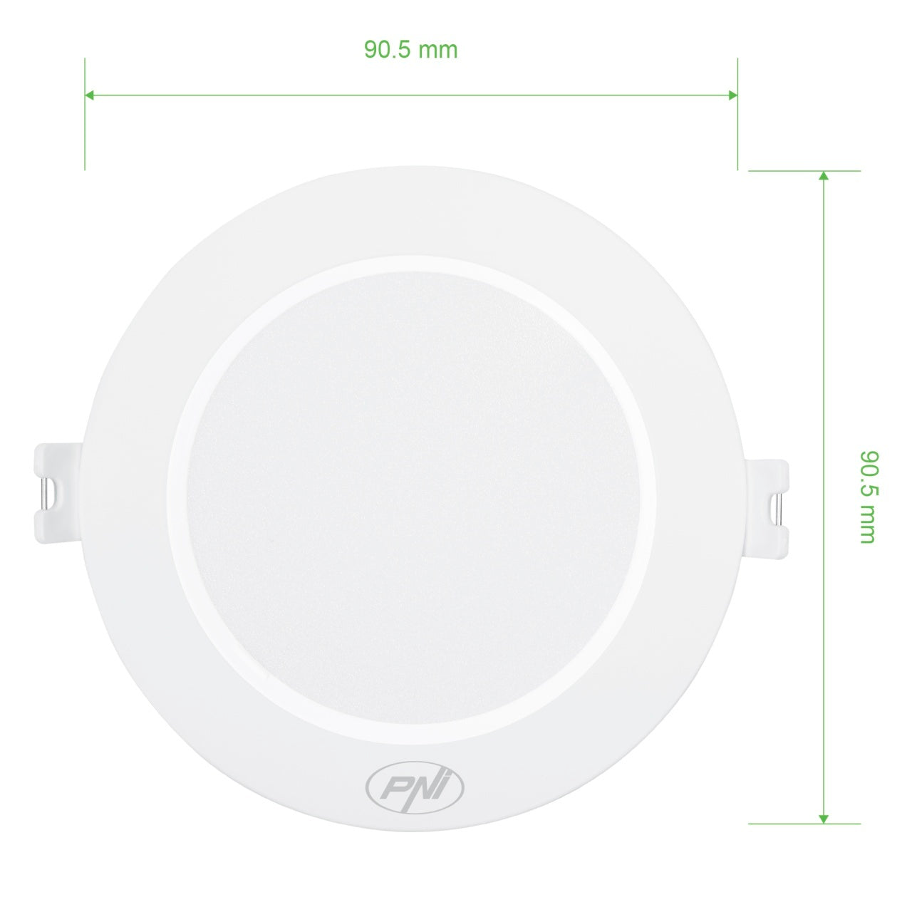 Spot LED PNI D-Light CL2503 3W, incastrabil, rotund 9 cm, 6400K, alimentare 230V, 330 lm, alb rece