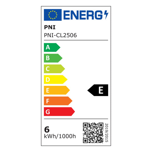 Spot LED PNI D-Light CL2506 6W, incastrabil, rotund 120 cm, 6400K, alimentare 230V, 660 lm, alb rece