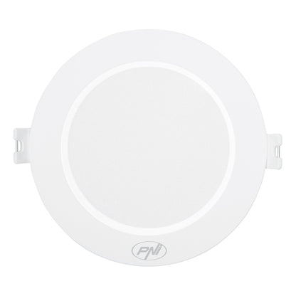 Spot LED PNI D-Light CL2512 12W, incastrabil, rotund 17 cm, 4200K, alimentare 230V, 1320 lm, alb neutru
