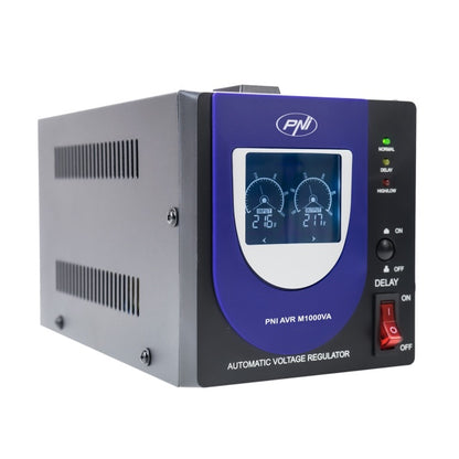 Stabilizator de tensiune cu releu PNI AVR M1000VA, 2.7A, 600W, 1000VA