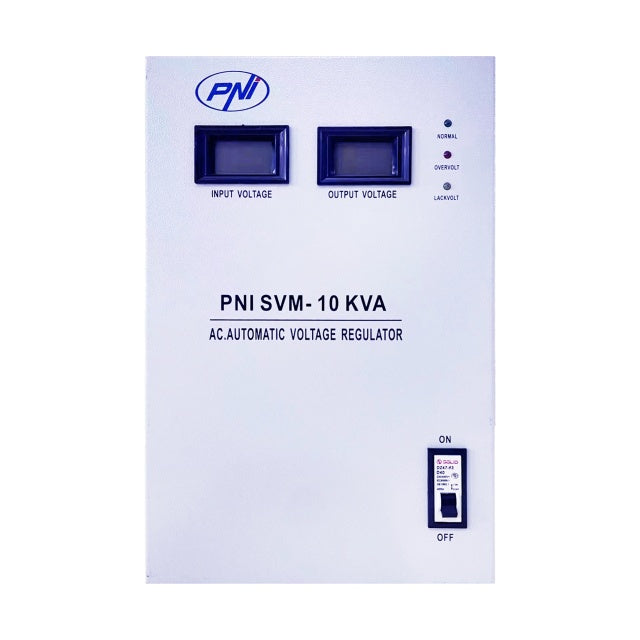 Stabilizator de tensiune PNI SVM-10K cu servomotor 10000VA, 8000W, iesire 230V