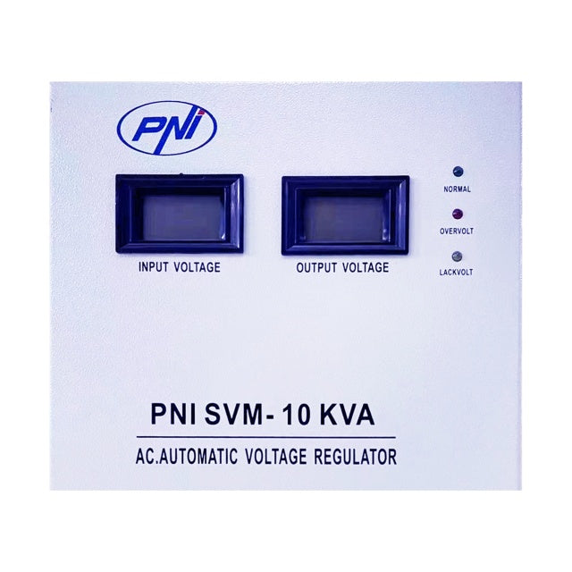 Stabilizator de tensiune PNI SVM-10K cu servomotor 10000VA, 8000W, iesire 230V