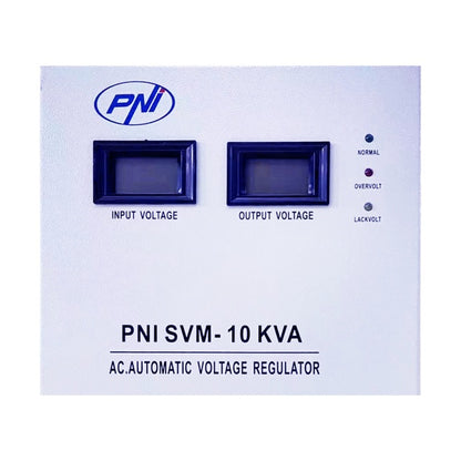 Stabilizator de tensiune PNI SVM-10K cu servomotor 10000VA, 8000W, iesire 230V