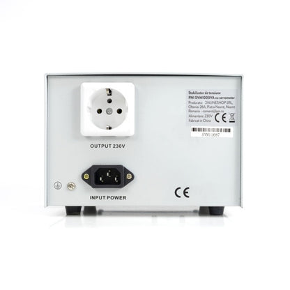 Stabilizator de tensiune PNI SVM1000VA cu servomotor, 800W, 3.6A, iesire 230V