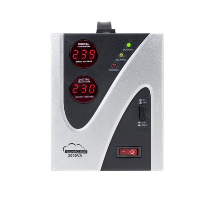 Stabilizator de tensiune SilverCloud 2000VA 1200W 9.1A iesire 230V ± 10%