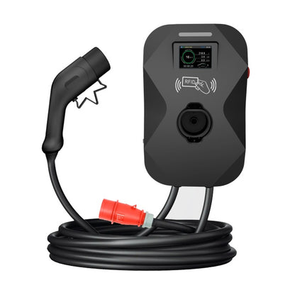 Statie de incarcare PNI KW11 16A 11KW pentru masini electrice 380V - 440V trifazat, conector Type 2, display, card, BT, control din aplicatie mobil BT + RFID + APP