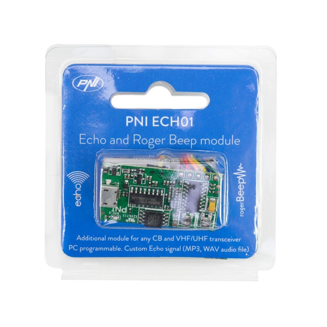 Statie radio CB PNI Escort HP 6550 cu PNI ECH01 instalat, multistandard, 4W, AM-FM, 12V, ASQ, cu modul de ecou