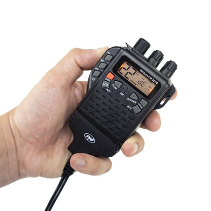 Statie radio CB portabila PNI Escort HP 62DE German version, multi standard, 4W, 12V, AM-FM, ASQ reglabil pe 5 niveluri, RF Gain pe 9 niveluri, Dual Watch, Scan, Lock