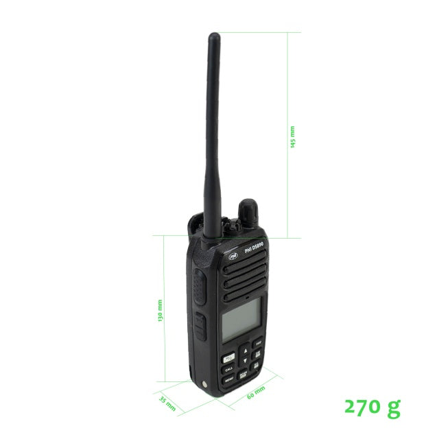 Statie radio maritima portabila PNI DS890, 88 canale, 10 canale meteo, Squelch reglabil, Roger Beep, Dual Watch, Scan, Call, NRC, acumulator 1800mAh, IP67