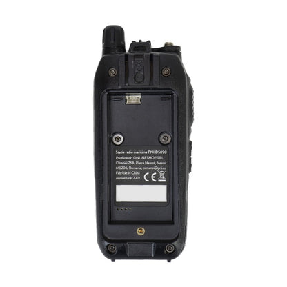 Statie radio maritima portabila PNI DS890, 88 canale, 10 canale meteo, Squelch reglabil, Roger Beep, Dual Watch, Scan, Call, NRC, acumulator 1800mAh, IP67